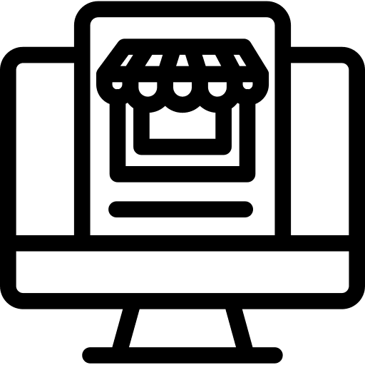 Online shop online shop commerce and shopping commerce icon