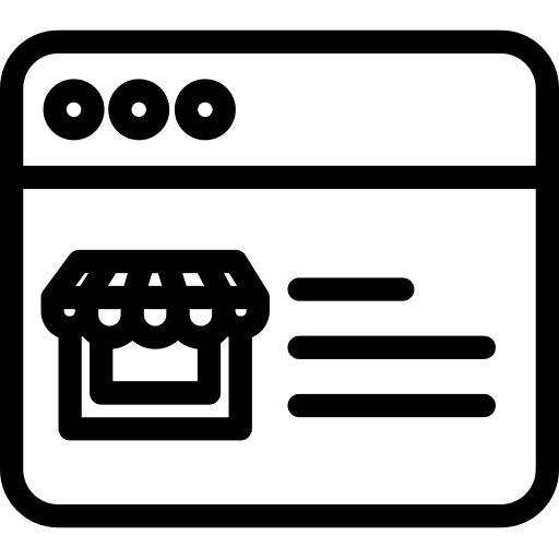 Online shop multimedia business and finance commerce icon