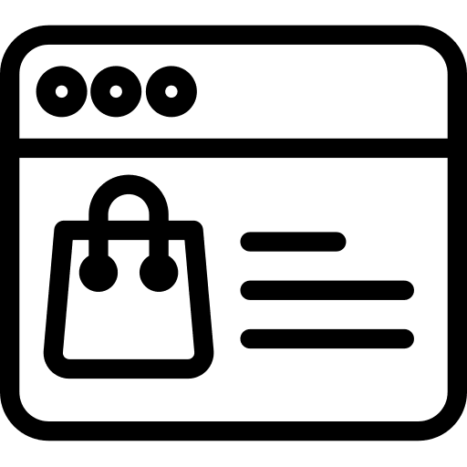 Online shop multimedia telephone commerce and shopping icon