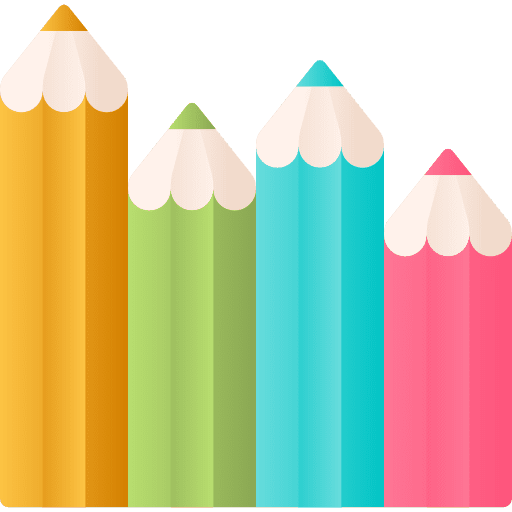 Color pencils colors pencil school icon