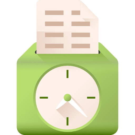Attendance clock miscellaneous education icon Attendance clock miscellaneous education icon