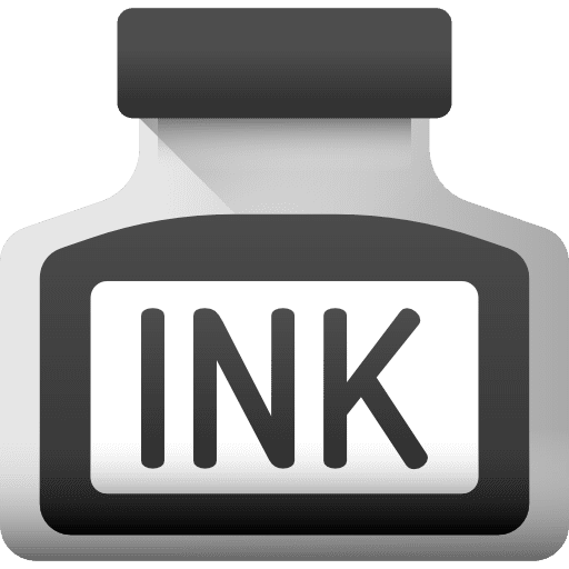 Ink ink tools and utensils education icon Ink ink tools and utensils education icon