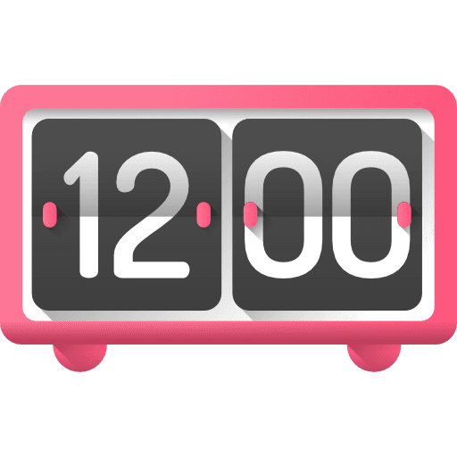 Table clock hour clock tools and utensils icon Table clock hour clock tools and utensils icon