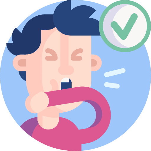 Cough healthcare and medical contagious illness sick person icon Cough healthcare and medical contagious illness sick person icon