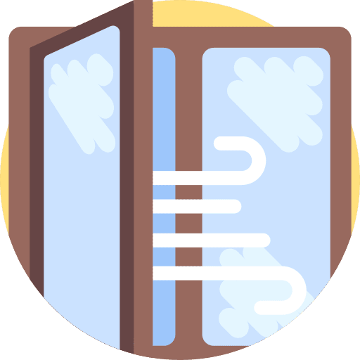 Fresh air room air healthcare icon