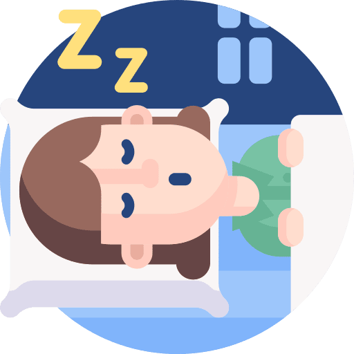 Sleep off wellness health icon
