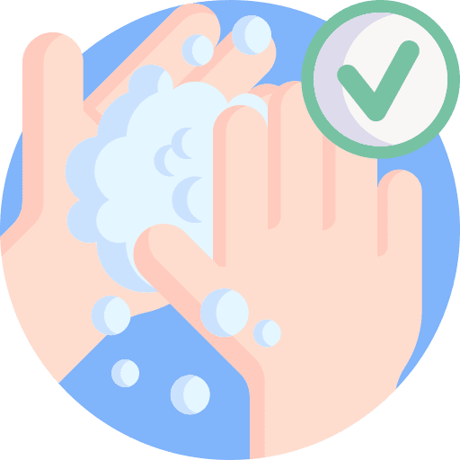 Washing hands cleaning healthcare and medical hand wash icon