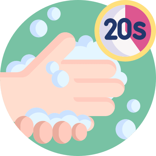 Washing hands disease prevention hygiene washing icon