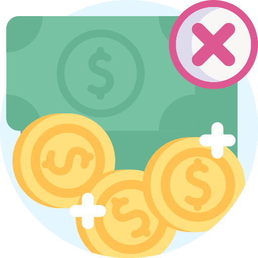 Cash no money cash no touch icon Cash no money cash no touch icon