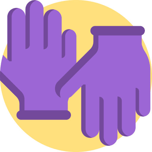 Gloves security healthcare and medical equipment icon Gloves security healthcare and medical equipment icon