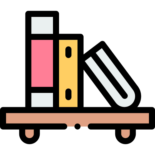 Bookshelf bookcase library storage icon Bookshelf bookcase library storage icon