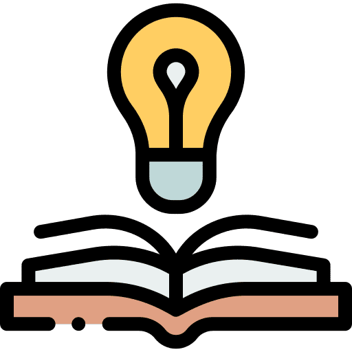Knowledge idea light bulb read icon
