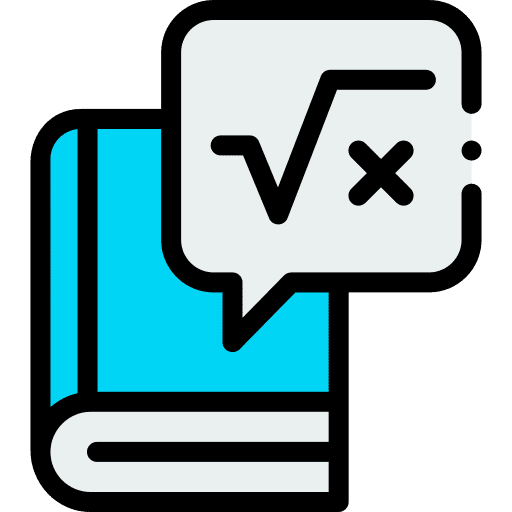 Maths learning maths book icon