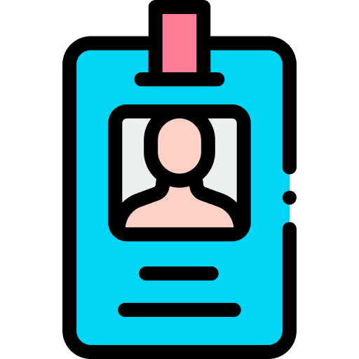 Visitor card visitor card pass user icon