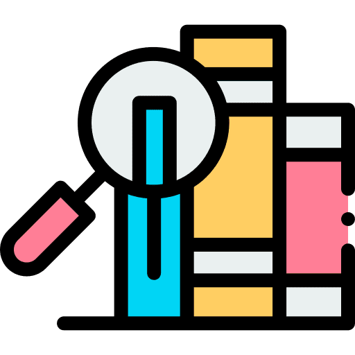 Find magnifying glass book loupe icon Find magnifying glass book loupe icon