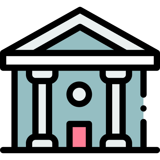 Library building book bookshop icon Library building book bookshop icon