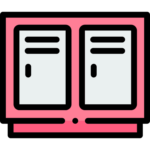 School locker locker room wardrobe security icon School locker locker room wardrobe security icon
