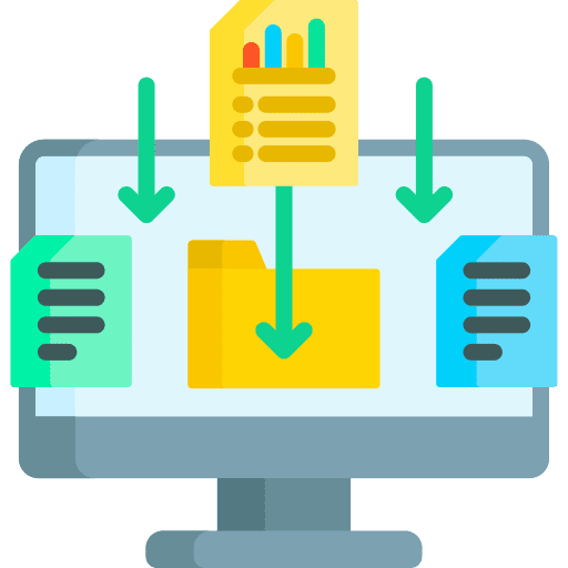 Data gathering online data analytics transfer icon Data gathering online data analytics transfer icon