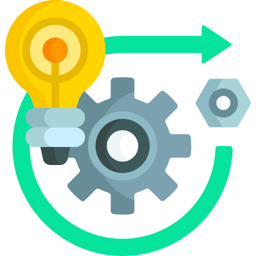 Operation implement light bulb operation icon