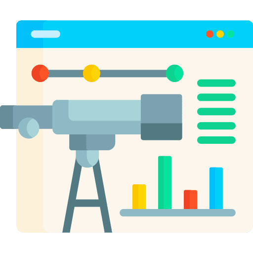 Forecast analytics web page browser business and finance icon Forecast analytics web page browser business and finance icon