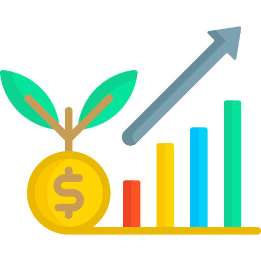 Growth stats statistics line bars icon Growth stats statistics line bars icon