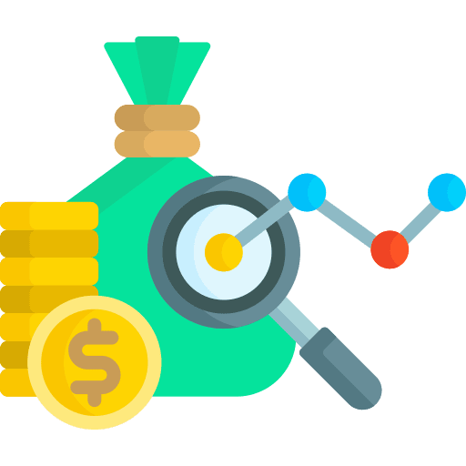 Investment business and finance analytics chart icon Investment business and finance analytics chart icon