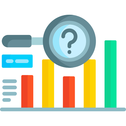 Predictive chart infographic business and finance question icon Predictive chart infographic business and finance question icon