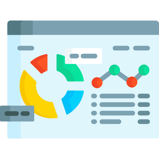 Statistics stats browser business and finance icon Statistics stats browser business and finance icon