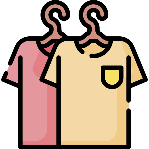 Clothes hanger fashion furniture and household tshirt icon