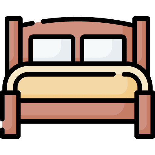 Double bed couple house things bedroom icon