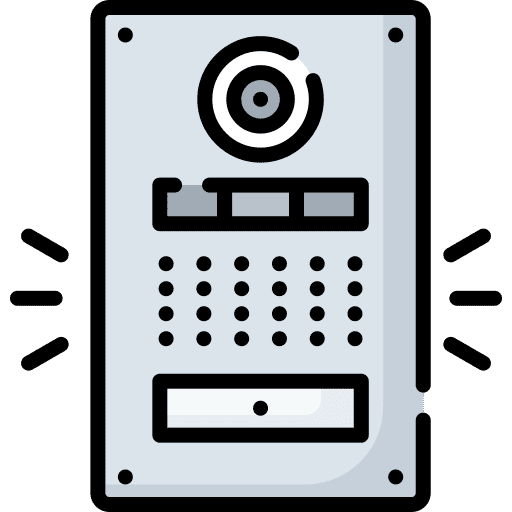 Intercom security camera intercom video doorbell icon