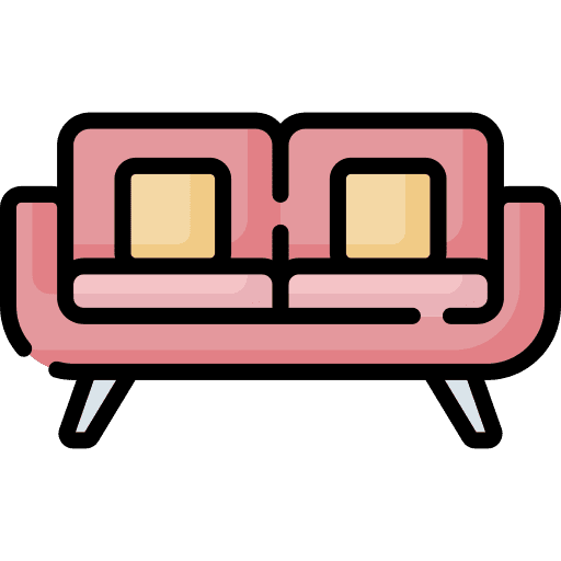 Couch couch furniture and household relax icon Couch couch furniture and household relax icon