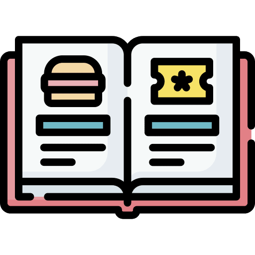 Guides library text lines instructions icon Guides library text lines instructions icon