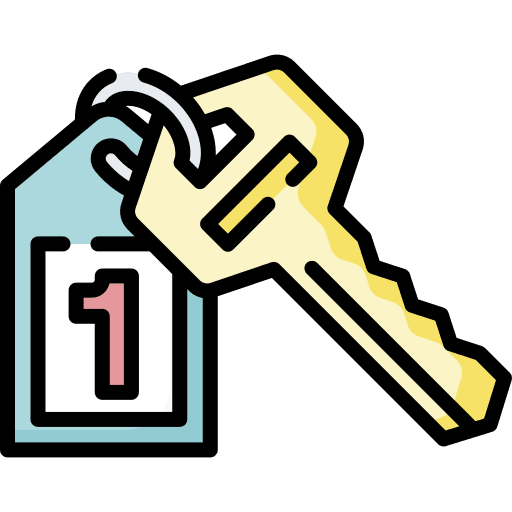 Hotel key room key security b&b icon Hotel key room key security b&b icon