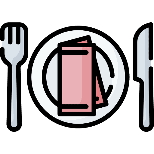Plate dishes dish knife icon Plate dishes dish knife icon
