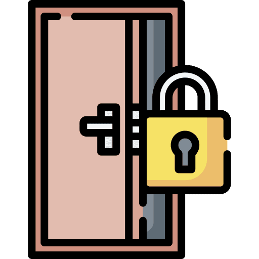 Privacy door privacy holidays icon Privacy door privacy holidays icon