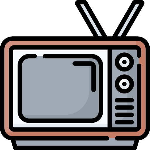 Tv holidays antenna old tv icon