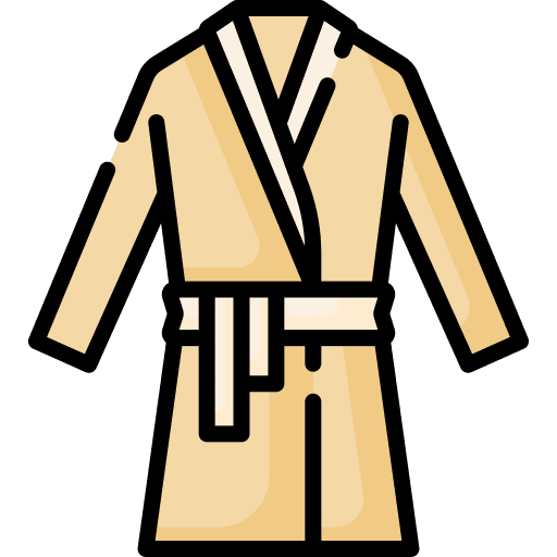 Bathrobe bathroom bathrobe confort icon Bathrobe bathroom bathrobe confort icon