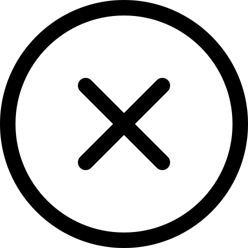Remove cross erase multiply icon