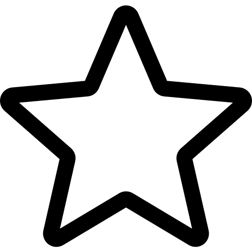 Star shapes and symbols rate star icon