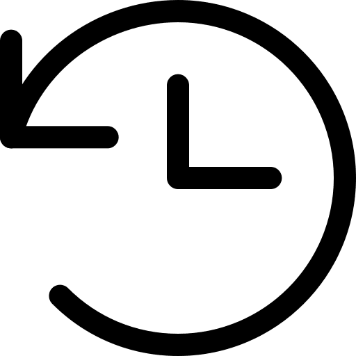 Back arrow back arrow duration yesterday icon