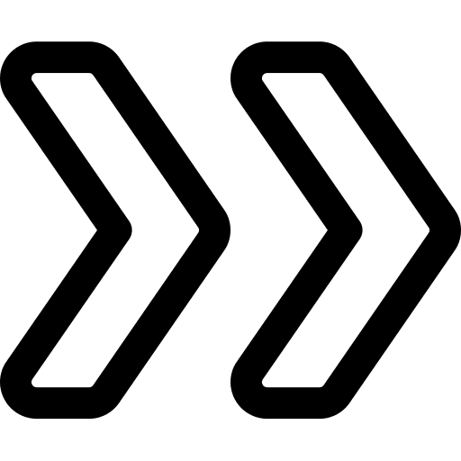 Double chevron interface next after icon