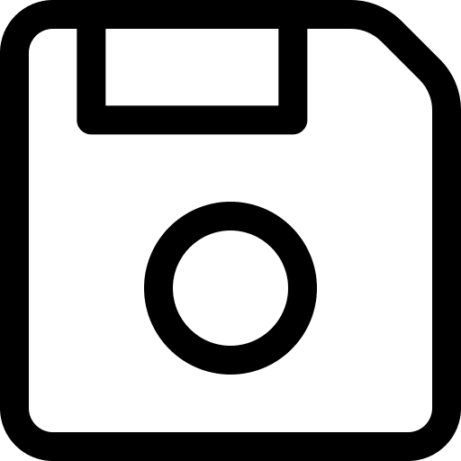 Floppy disk floppy disk storage button icon