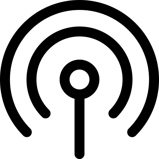 Signal wireless connectivity signal interface icon