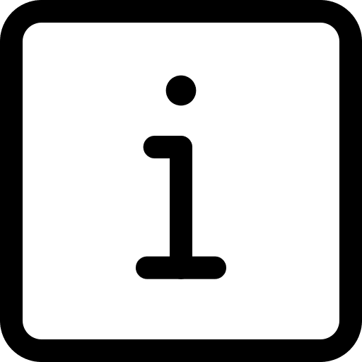 Info help square information icon