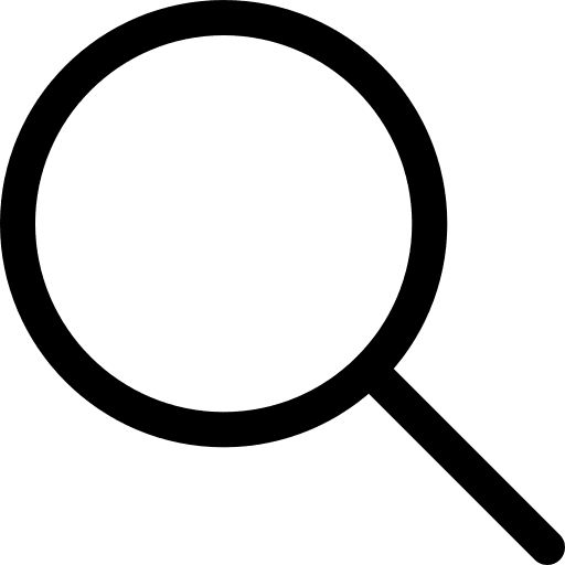 Search magnifying glass zoom search icon