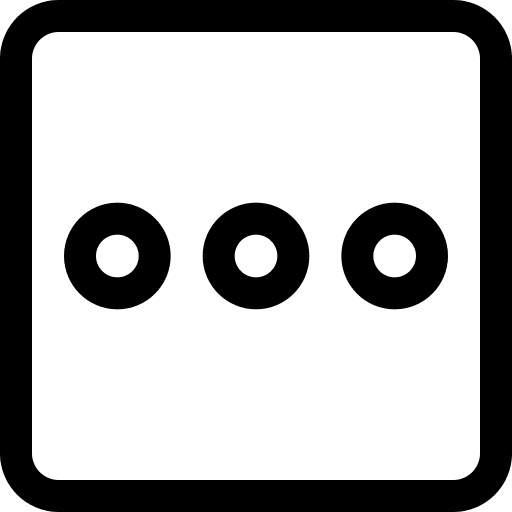 Ellipsis etc square interface icon