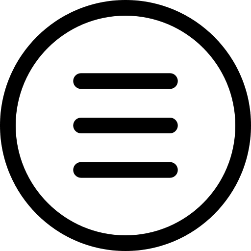 Menu circular button interface icon