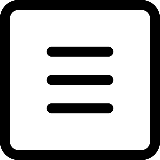 Menu lines symbol three icon