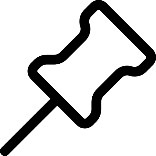 Pin attach ui push pin icon